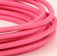 Pink textile cable